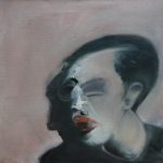 Tu00eate et son ombre 50 x 50 cm