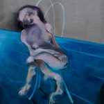 Femme assise 152 x 100 cm